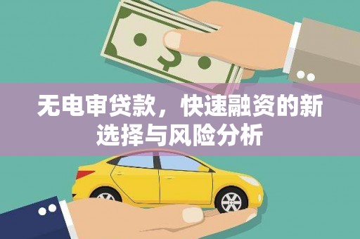 石棉无电审贷款，快速融资的新选择与风险分析