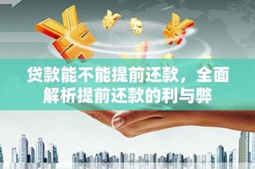 石棉贷款能不能提前还款，全面解析提前还款的利与弊