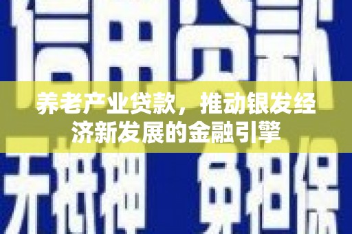 石棉养老产业贷款，推动银发经济新发展的金融引擎