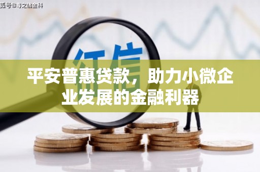 石棉平安普惠贷款，助力小微企业发展的金融利器