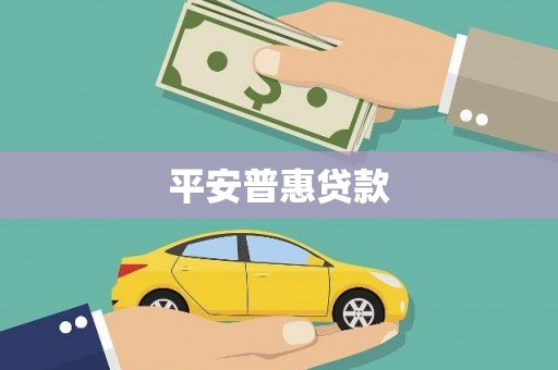 石棉平安普惠贷款